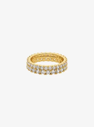 Dubbel Pavé-ring