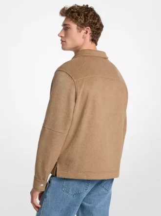 Dubbelstickad flanelljacka