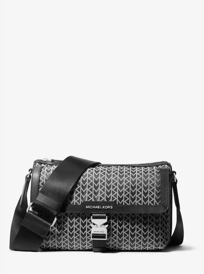 Eli MK2000 Logotyp Jacquard Messenger-väska Eli MK2000 Logotyp Jacquard Messenger-väska