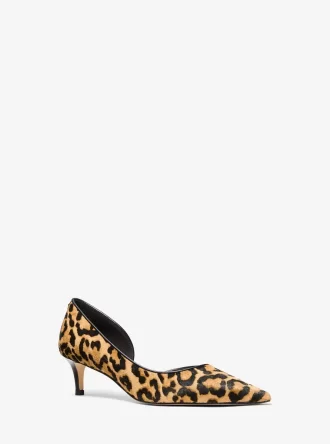 Elyse Leopardmönstrad Vadhårspump