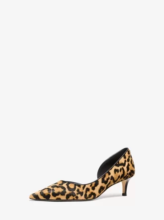 Elyse Leopardmönstrad Vadhårspump