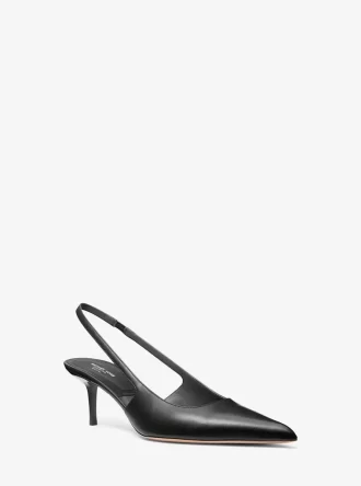 Emma Läder Slingback Pumps