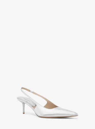 Emma Metallic Läder Slingback Pumps Emma Metallic Läder Slingback Pumps