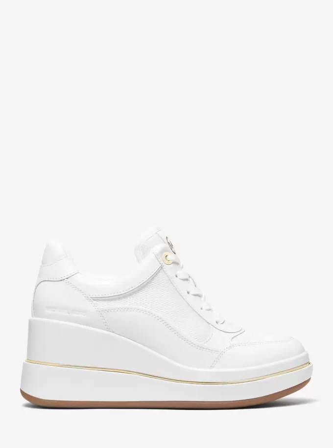 Emmy kilklackade sneakers i läder och mesh