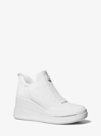 Emmy Mesh-sneakers med dragkedja och kil