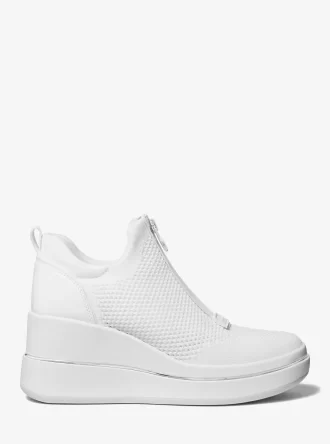 Emmy Mesh-sneakers med dragkedja och kil