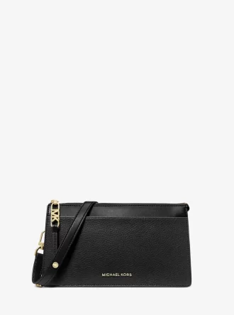 Empire Large Convertible Leather Crossbody Bag