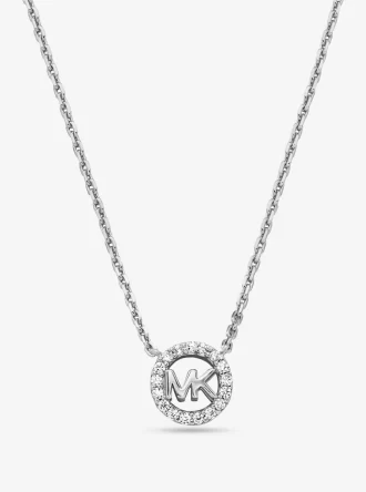 Fulton Halsband med Pavé-logotyp och ädelmetallplätering i sterlingsilver