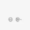 Fulton Örhängen med ädelmetallplätering i sterlingsilver med pavé-logotyp och berlock