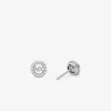 Fulton Örhängen med ädelmetallplätering i sterlingsilver med pavé-logotyp och berlock