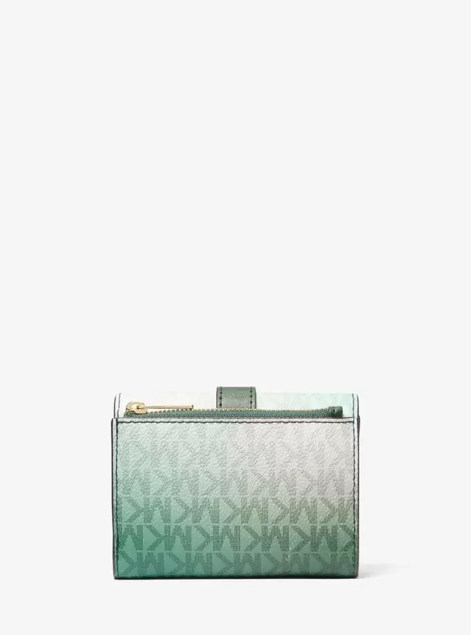 Greenwich Medium Ombré Signature Logo Tri-Fold Plånbok