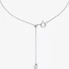 Halsband i sterlingsilver med kubisk zirkonia och pläterad ädelmetall Halsband i sterlingsilver med kubisk zirkonia och pläterad ädelmetall