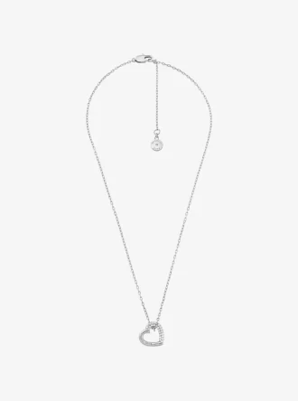 Halsband med hjärtformad pavélänk