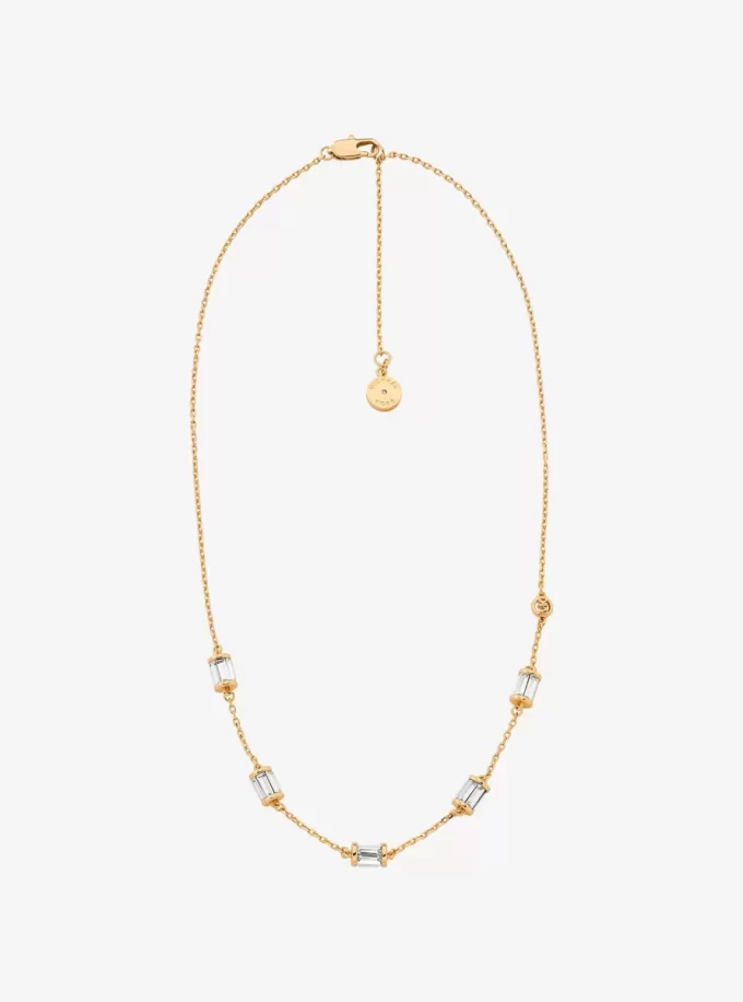Halsband med kubisk zirkonia