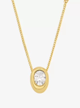 Halsband med kubisk zirkonia-hänge