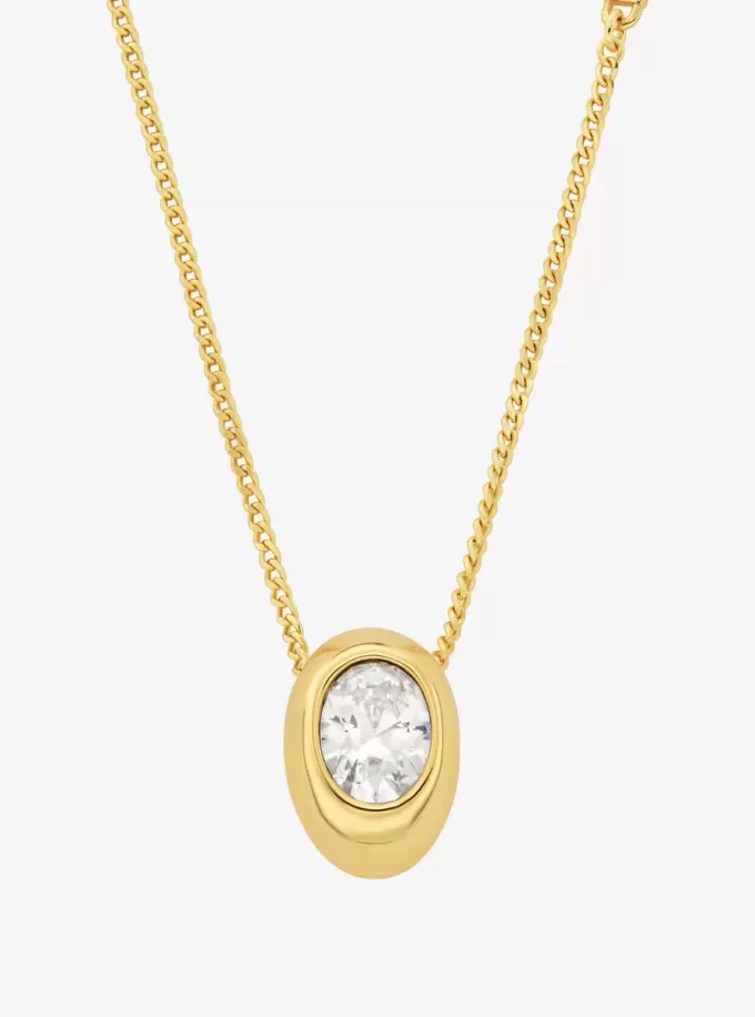 Halsband med kubisk zirkonia-hänge
