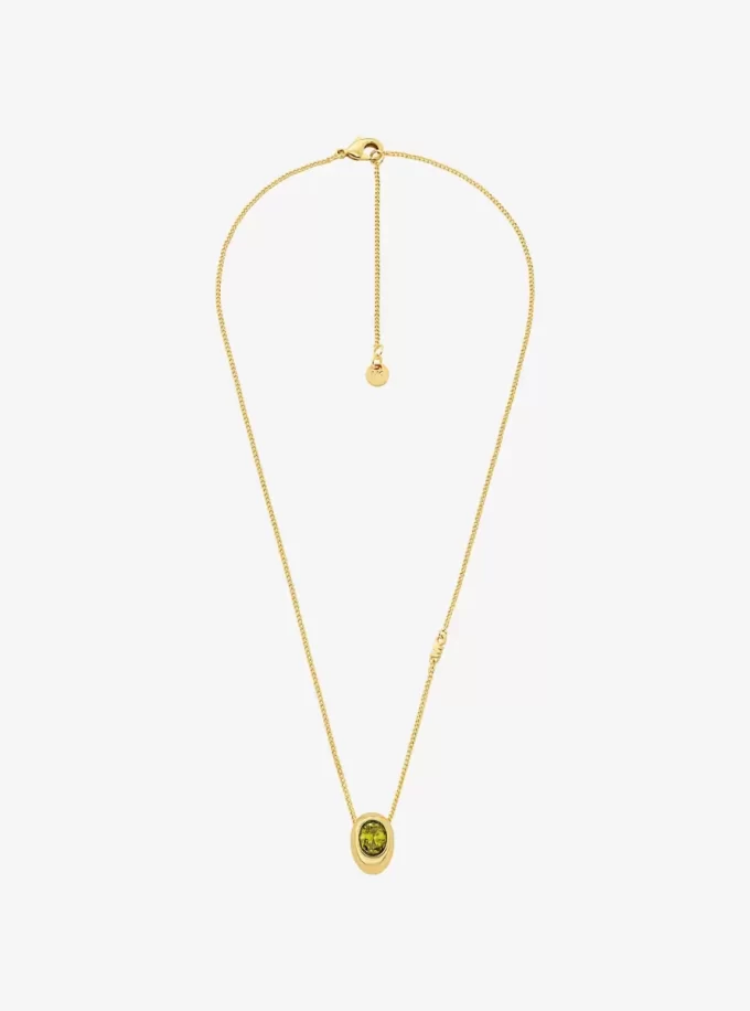 Halsband med kubisk zirkonia-hänge