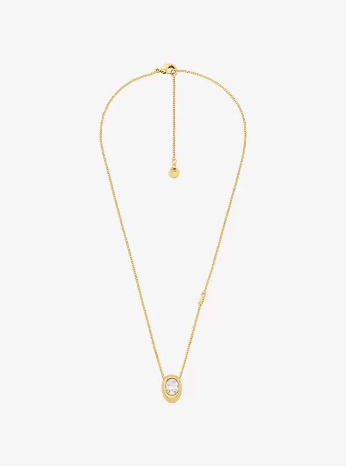 Halsband med kubisk zirkonia-hänge