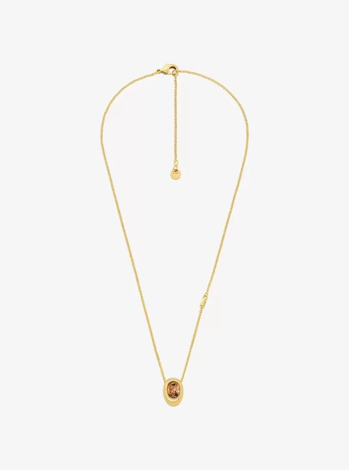 Halsband med kubisk zirkonia-hänge