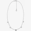 Halsband med logotyp och pavédetaljer Halsband med logotyp och pavédetaljer