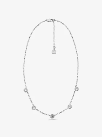 Halsband med logotyp och pavédetaljer