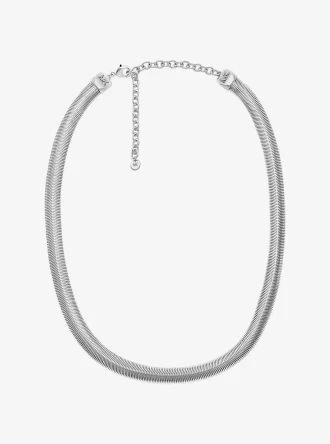 Halsband med ormkedja i ädelmetallpläterad mässing