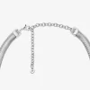 Halsband med ormkedja i ädelmetallpläterad mässing