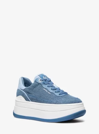 Hayes tvåfärgade denimplatåsneaker