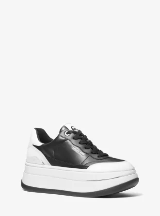 Hayes tvåfärgade läderplatåsneaker