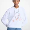 Hoodie med paljetter och grafisk design i bomullsblandning Hoodie med paljetter och grafisk design i bomullsblandning