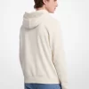 Hoodie med präglad logotyp i bomullsblandning
