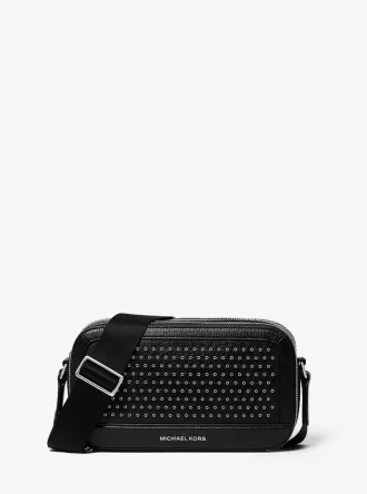 Hudson Grommeted Leather Axelremsväska