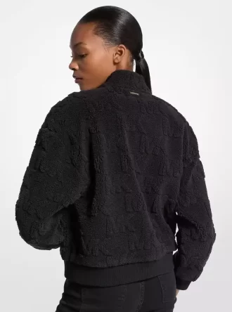Jacquard Sherpa Jacka med Dragkedja
