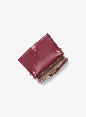 Jet Set Liten Logotyptryck Vävd Smartphone Axelremsväska