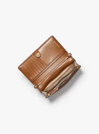 Jet Set Liten Logotyptryck Vävd Smartphone Axelremsväska