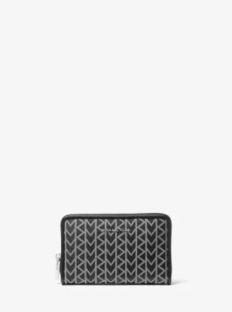 Jet Set Liten MK2000 Logotyp Jacquard Plånbok