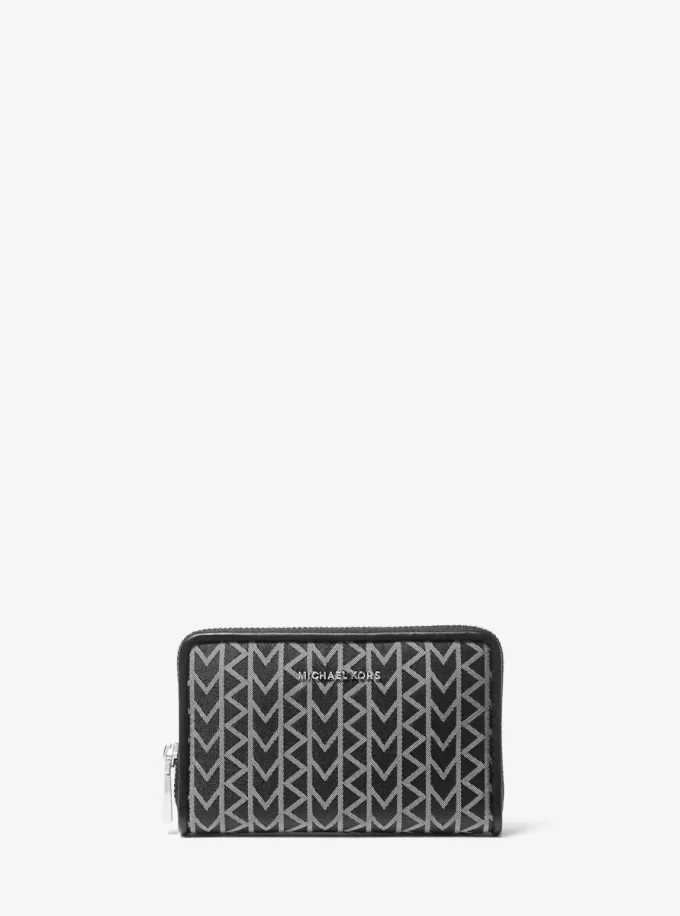 Jet Set Liten MK2000 Logotyp Jacquard Plånbok Jet Set Liten MK2000 Logotyp Jacquard Plånbok