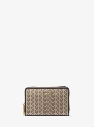 Jet Set Liten MK2000 Logotyp Jacquard Plånbok
