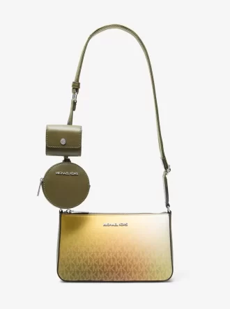 Jet Set Liten Ombré Signature Logo Axelväska med Fodral för Apple Airpods Pro®