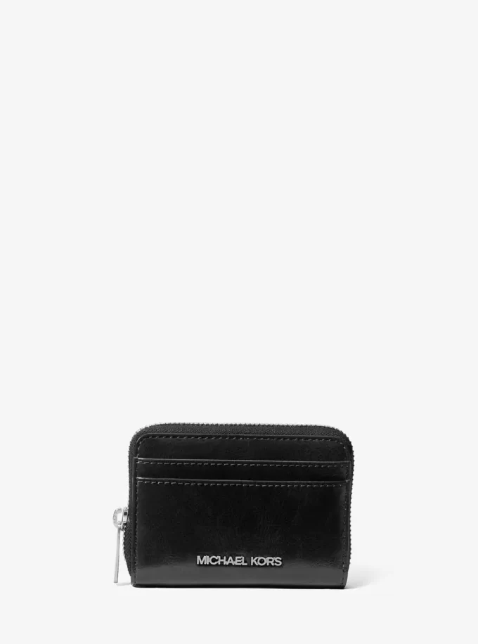 Jet Set Medium Distressed Zip Card Case Jet Set Medium Distressed Zip Card Case