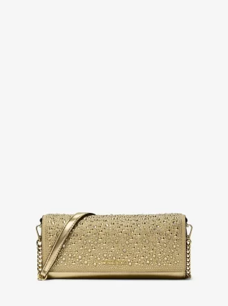 Jet Set Medium Metallic Läderkuvertväska