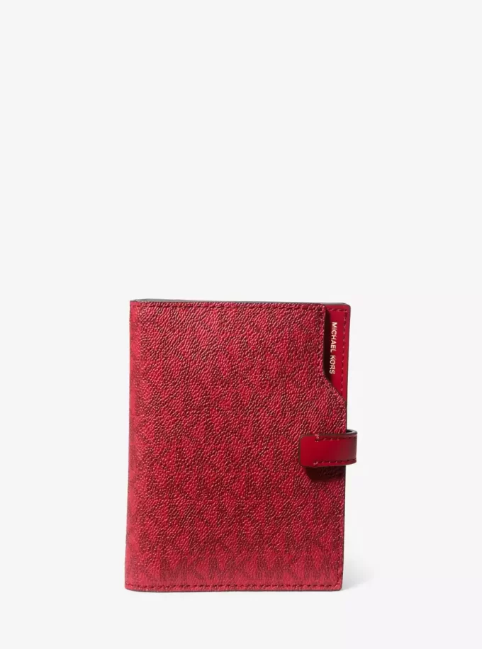 Jet Set Signature Logo Passport-plånbok