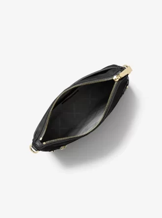 Jet Set stor nylon-gabardin-axelväska