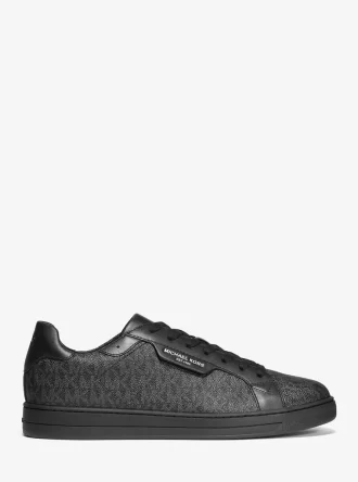 Keating-logotyp och lädersneaker