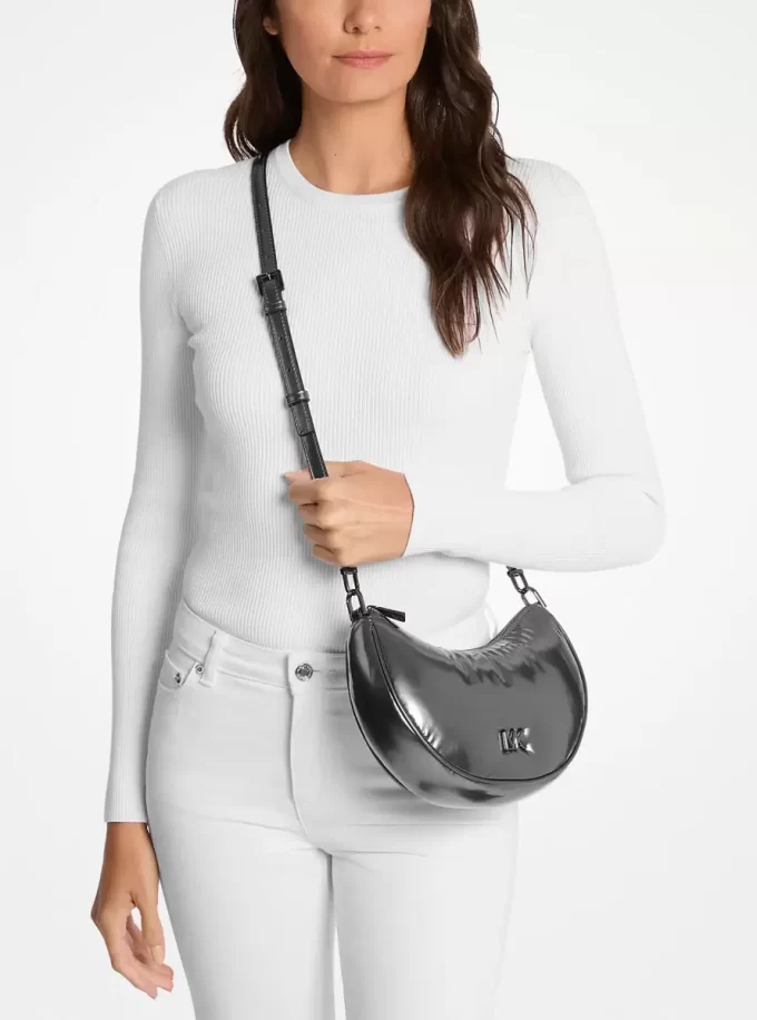 Kyla Liten Puffy Metallic Konvertibel Pocket Kyla Liten Puffy Metallic Konvertibel Pocket