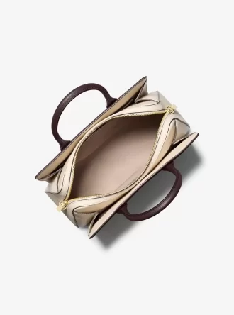 Laila Medium Färgblocksväska i Läder med Pebble-motiv
