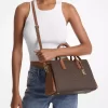 Laila Medium Signature Logo Satchel Laila Medium Signature Logo Satchel