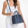 Laila Medium Signature Logo Satchel Laila Medium Signature Logo Satchel