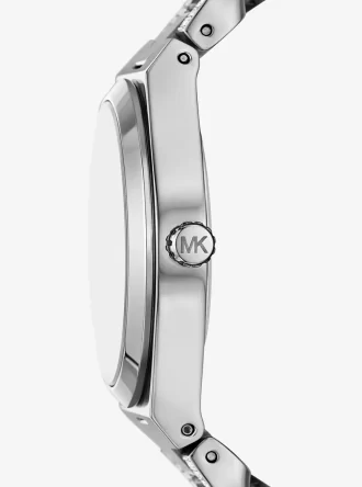Lennox Pavé Silverfärgad Curb-Link-klocka