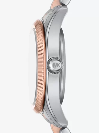 Lexington Pavé tvåfärgad klocka och sliderarmband presentset
